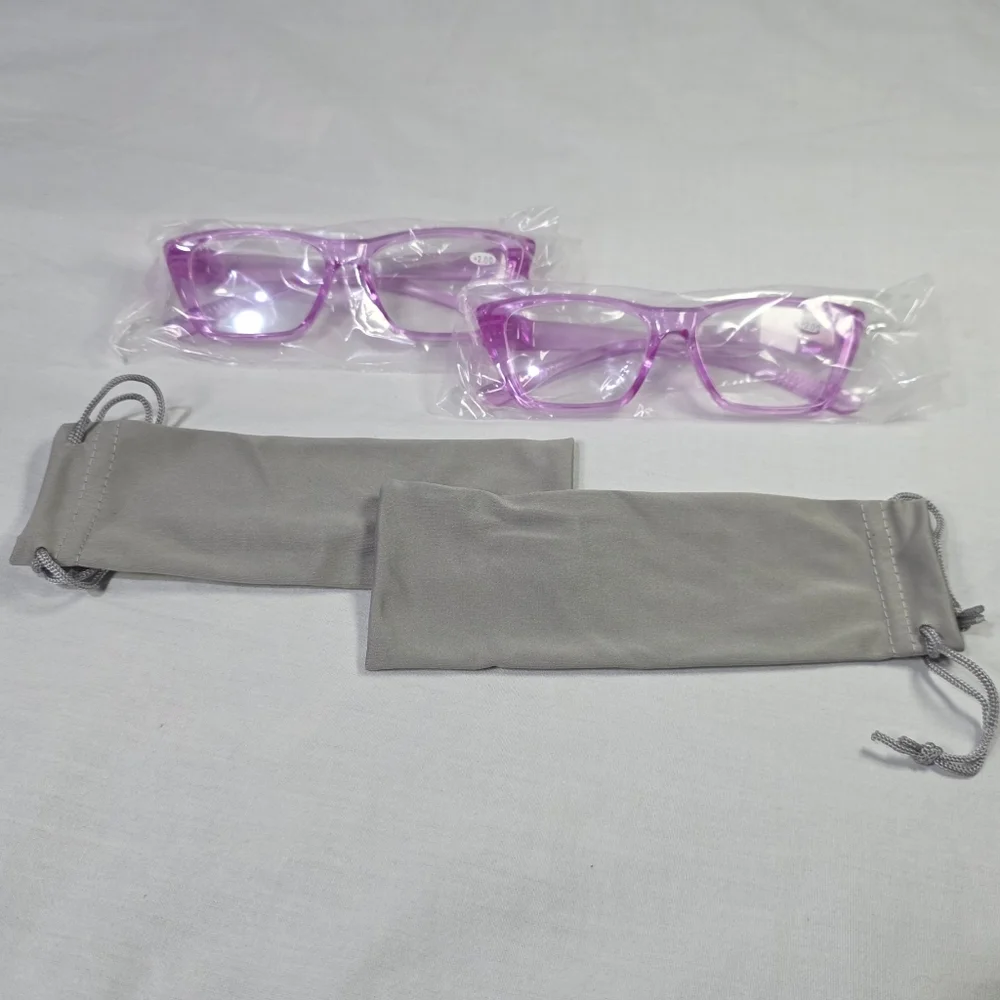 New Eyekepper Metalless Cat Eye Reading Glasses w/Screwless Spring Hinges. +2.00